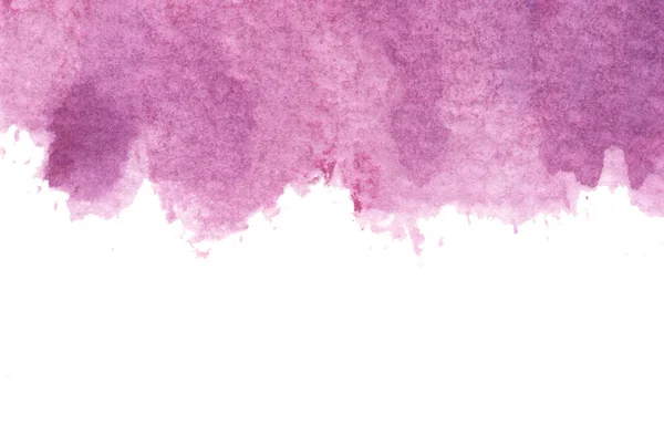 Hintergrund Mit Violettem Aquarell Weißer Hintergrund Mit Aquarellflecken Und Platz — Stockfoto