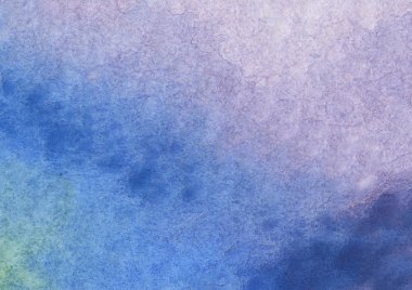 Colorful blue and purple watercolor background - abstract texture