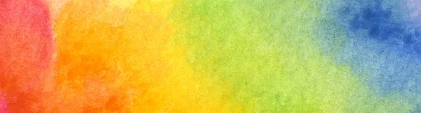 Kleurrijke Regenboog Aquarel Achtergrond Abstracte Textuur — Stockfoto