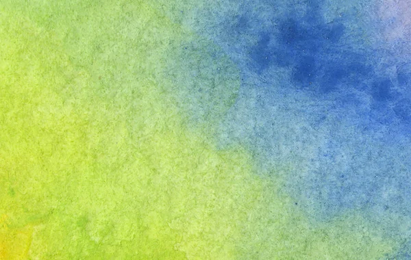 Kleurrijke Groene Blauwe Aquarelachtergrond Abstracte Textuur — Stockfoto