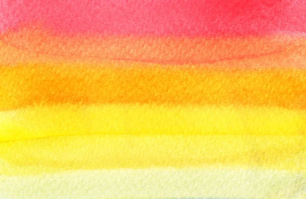 Colorful Red Orange Yellow Watercolor Background Abstract Texture — 스톡 사진