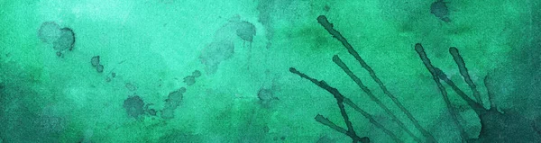 Abstract Blur Background Vintage Style Green Watercolor Paint Splash Background — Stock Photo, Image