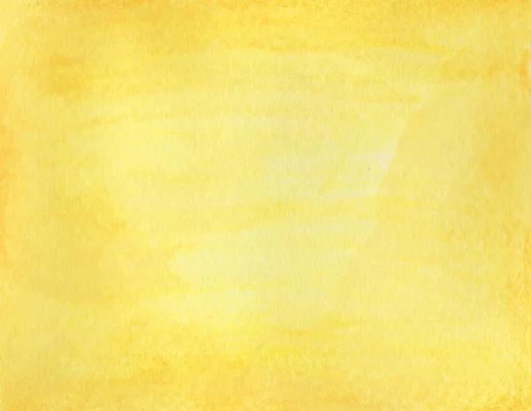 Fundo Aquarela Amarela Textura Abstrata — Fotografia de Stock