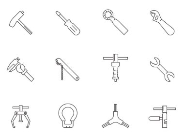 Bisiklet araçlar simgeler serisi