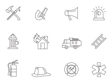 İtfaiyeci simgeleri ayarlandı 