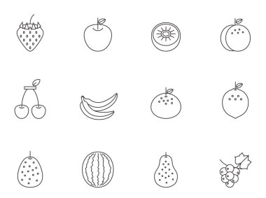 meyve simgeler kümesi 