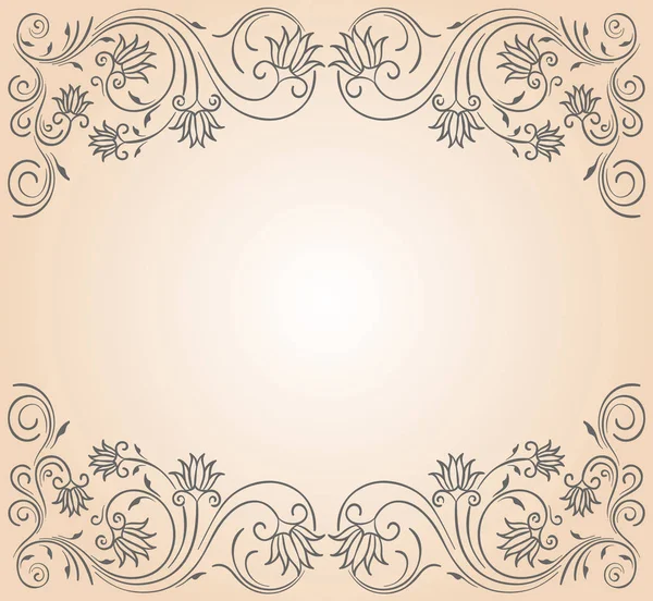 Marco de texto ornamento — Vector de stock