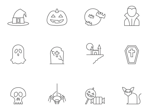 Serie di icone di Halloween — Vettoriale Stock