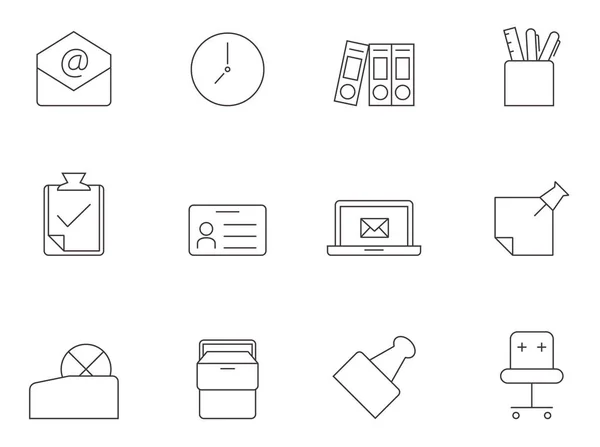 Office ikonerna serien — Stock vektor