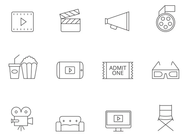 Movie icons — стоковый вектор