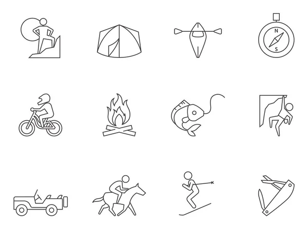 Set de iconos al aire libre — Vector de stock