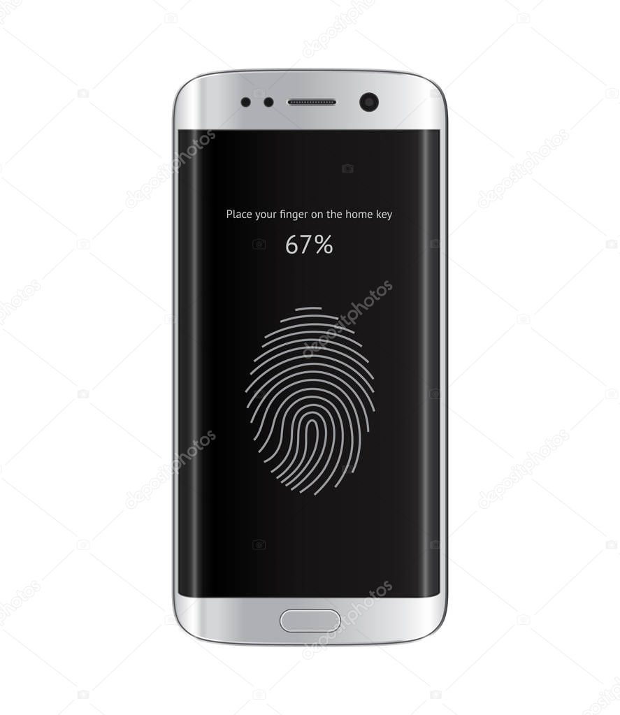 Edge smartphone fingerprint security 