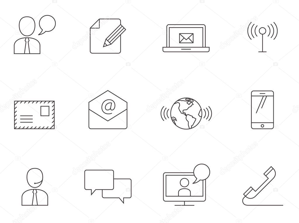 Communication icons series