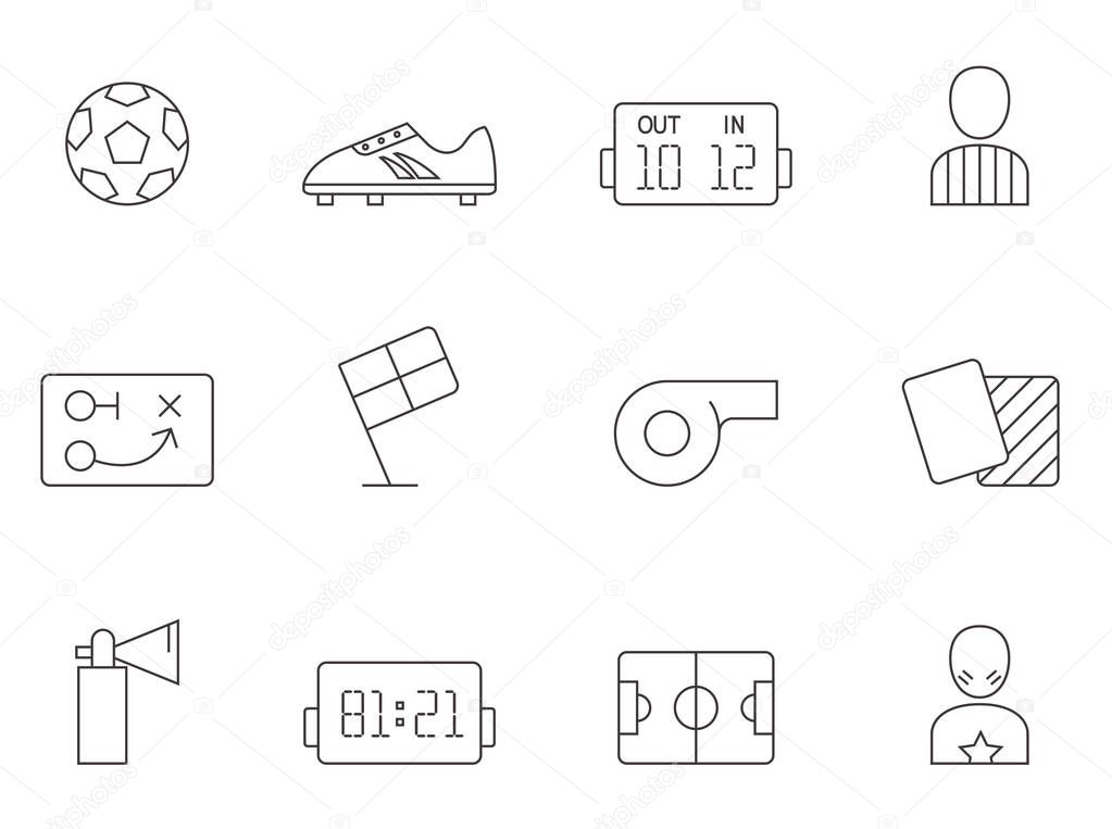 Soccer related icons series