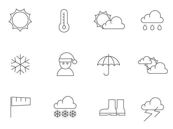 Weather icon series — Stock Vector