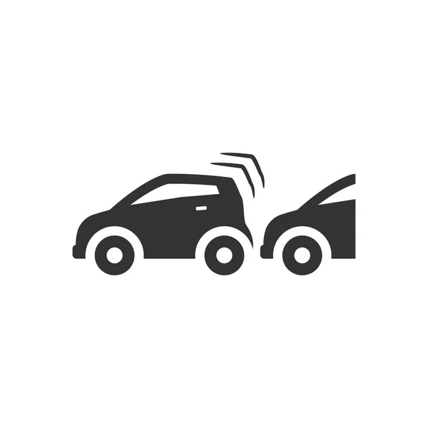 Accidente de coche icono — Vector de stock