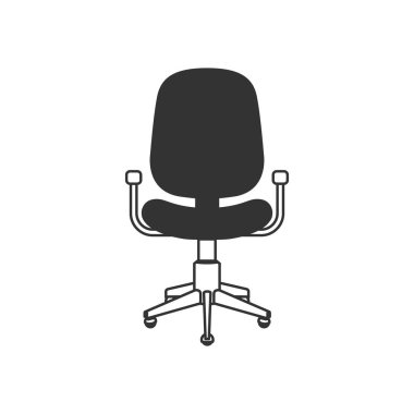 Ofis sandalye simge tek renkli