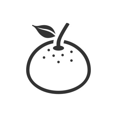 Tek renk turuncu simge.