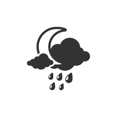 Hava bulutlu yağmurlu simgesi