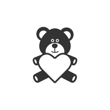 Kalp şekli tutan Teddy