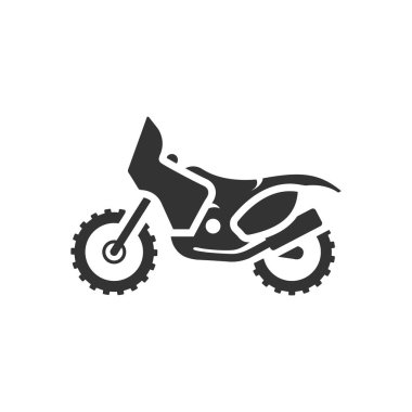 Tek renk simgesinde Motocross.