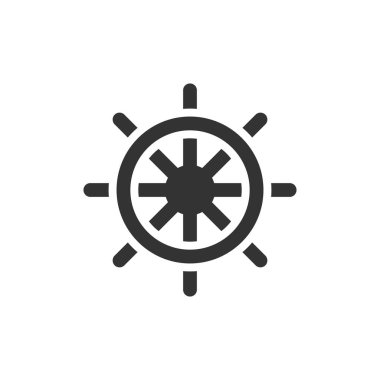 Gemi yönlendirmek tekerlek simgesi