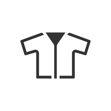 Tek renk gömlek simgesini. 