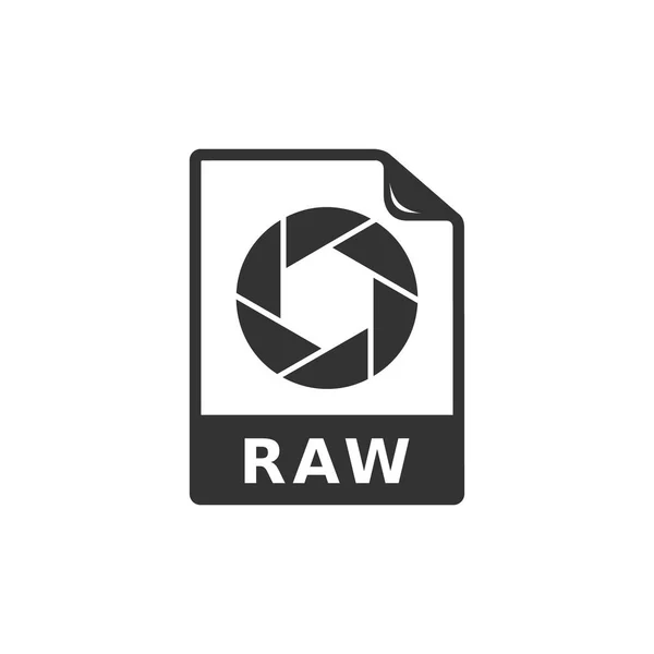 Icono de formato de archivo RAW — Archivo Imágenes Vectoriales