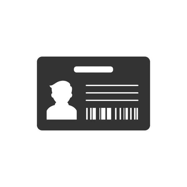 Αναγνωριστικό κάρτας εικονίδιο — Διανυσματικό Αρχείο