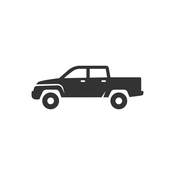 Car icon in single grey color — Stock Vector