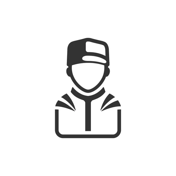 Racer avatar ikonen — Stock vektor