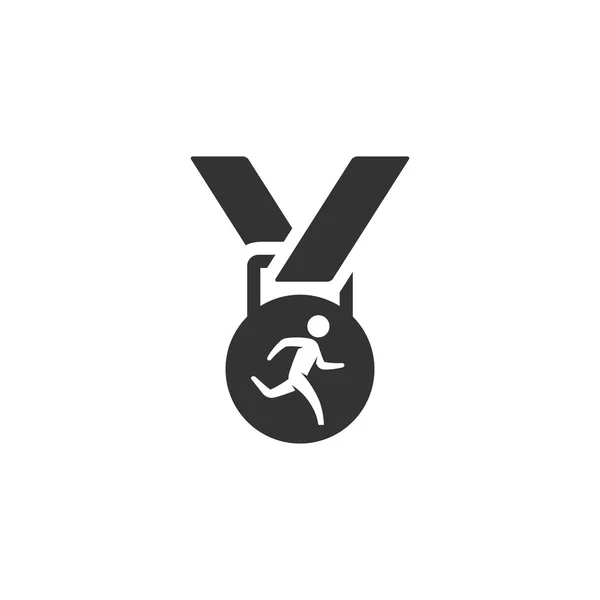 Icône médaille athlétique — Image vectorielle