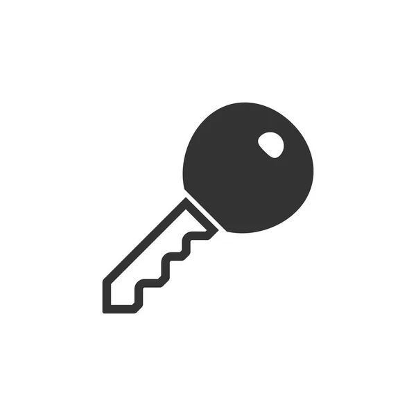 Schlüsselsymbol in einfacher grauer Farbe. — Stockvektor