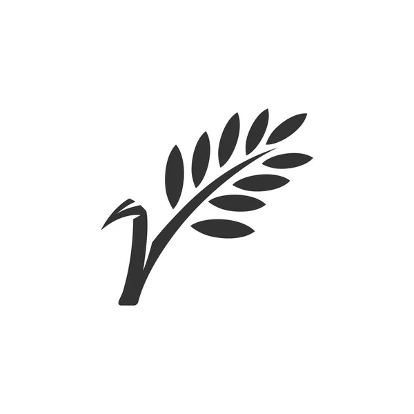 Wheat icon in single color. — Stock Vector