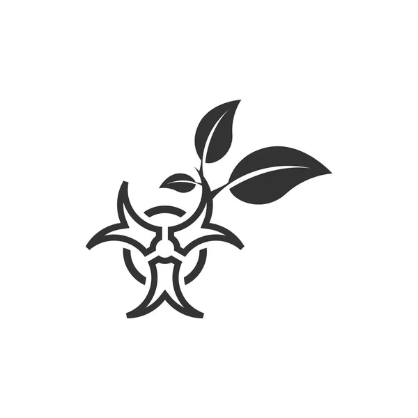 Icono de hojas de riesgo biológico — Archivo Imágenes Vectoriales