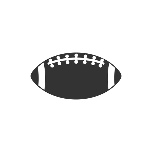 Football icon in single color. — Stock Vector