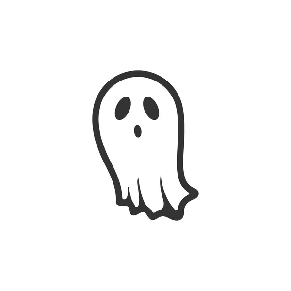 Icono fantasma de Halloween — Archivo Imágenes Vectoriales