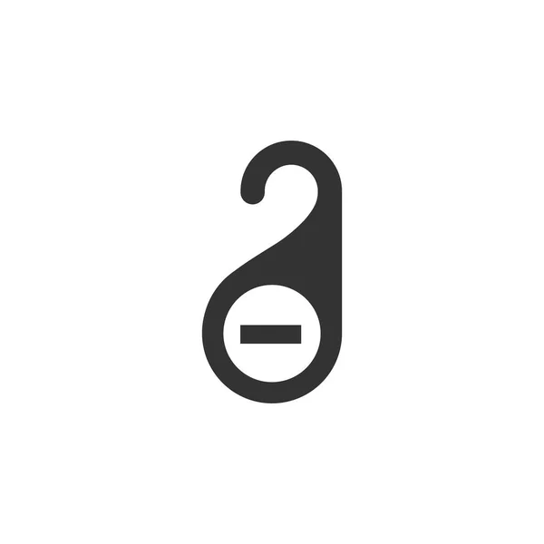 Porte poignée étiquette icône — Image vectorielle
