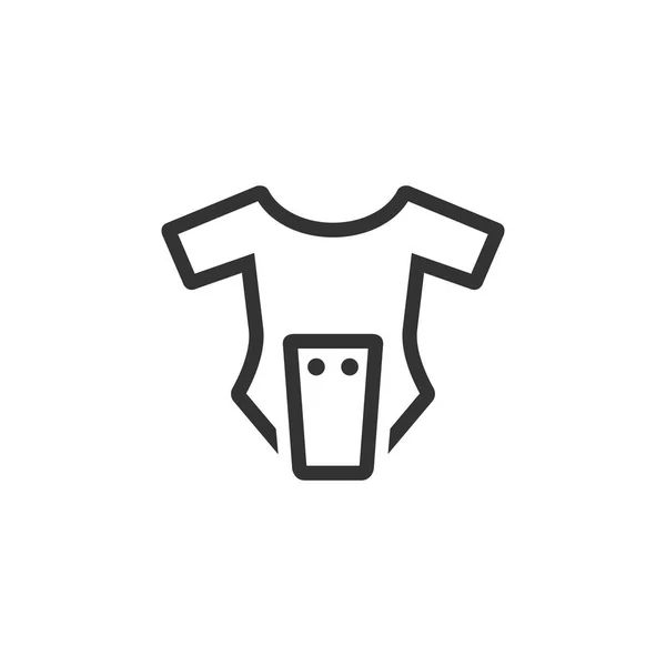 Icono de ropa de bebé — Vector de stock