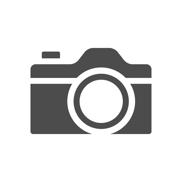 Icône de caméra en couleur unique . — Image vectorielle