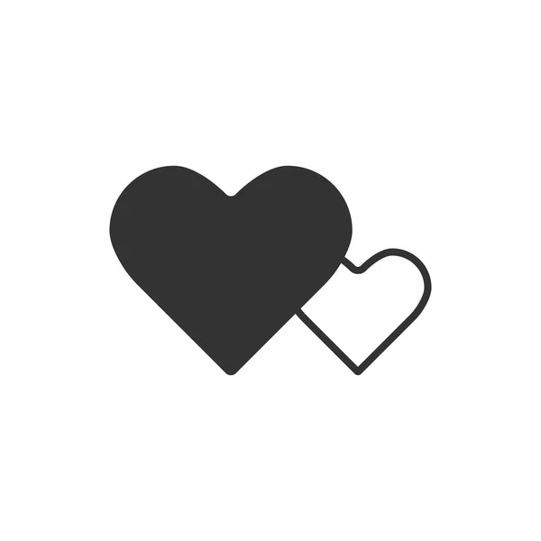 Icono de forma corazones — Vector de stock