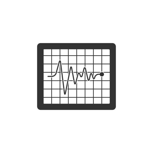 Heart rate monitor icon — Stock Vector