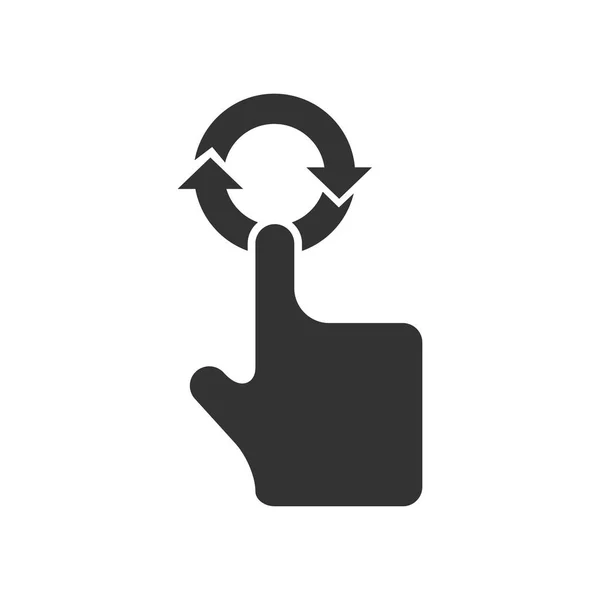 Vinger gebaar pictogram — Stockvector