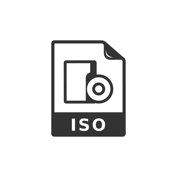 Ikona Formát souboru ISO — Stockový vektor