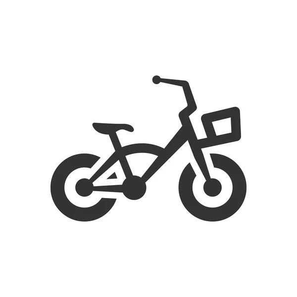 Pictogram van de fiets van jonge geitjes — Stockvector