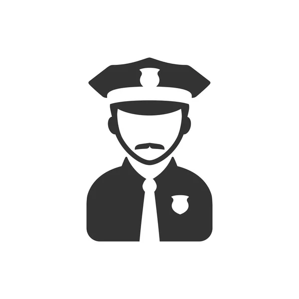 Icono avatar policía — Vector de stock