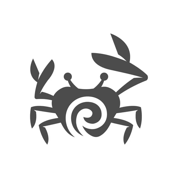 Icono de cangrejo animal — Archivo Imágenes Vectoriales