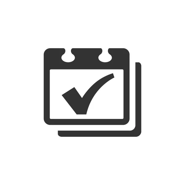 Calendar checkmark icon in — Stock Vector