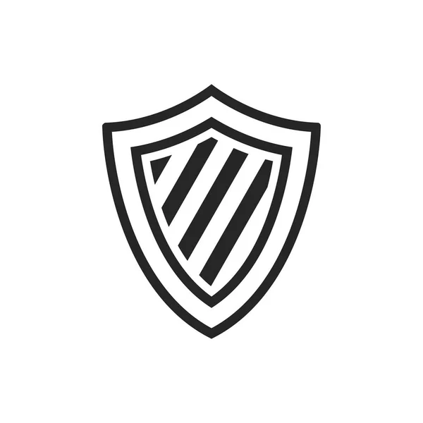 Ícone de escudo único — Vetor de Stock