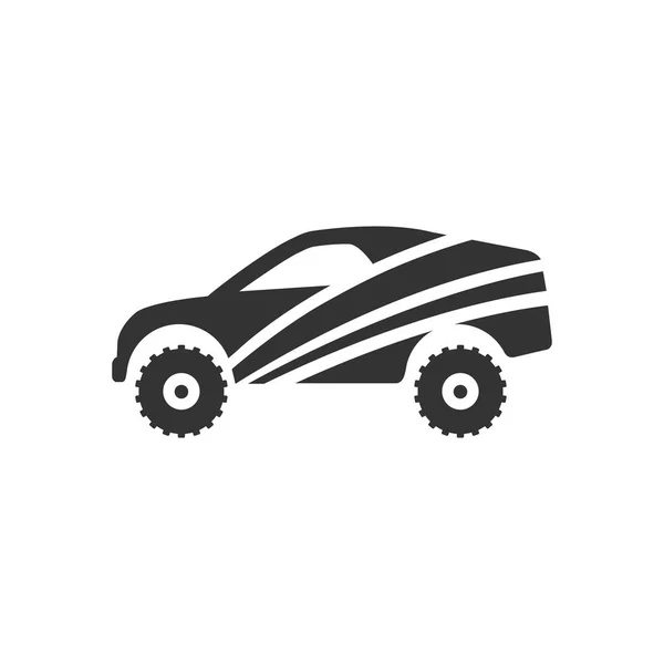 Icône de voiture de rallye — Image vectorielle
